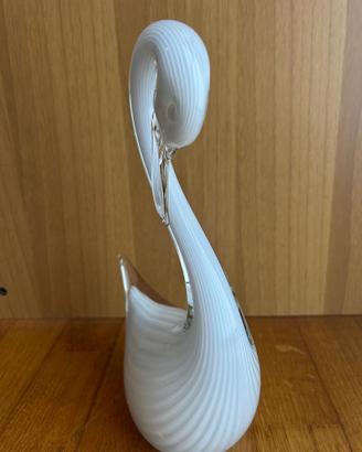 Cigno bianco vetro Murano