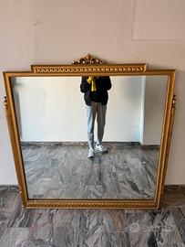 Specchio vintage verniciato oro
