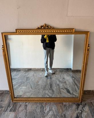 Specchio vintage verniciato oro
