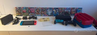 Nintedo switch 1 con accessori, giochi e memoria