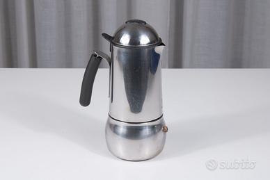 Rara caffettiera Bialetti inox Crusinallo anni '80