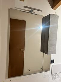 SPECCHIO BAGNO CON LUCE - CONDIZIONI OTTIME