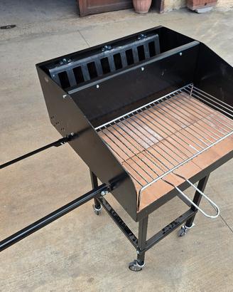 Barbecue rettangolare in ferro