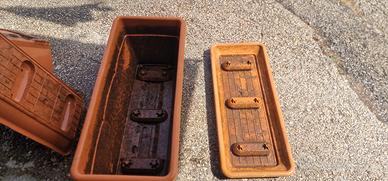 Fioriera vaso con sottovaso