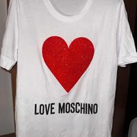 T-shirt Love Moschino Originale Cuore rosso