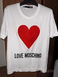 T-shirt Love Moschino Originale Cuore rosso