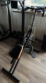 T-Crunch Panca Addominali — Acciaio, Pieghevole