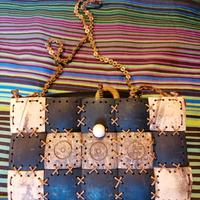 Borsetta a tracolla artigianale in Cocco