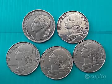 20 franchi Francia x 5 
