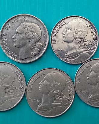 20 franchi Francia x 5 