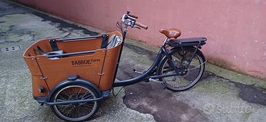 Cargo bike Babboe e-Curve usata e accessoriata