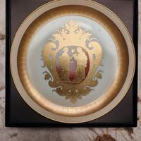 Piatto ornamentale - Oreficeria su porcellana