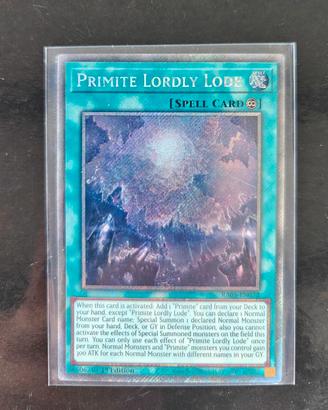 Lotto carte Primite (Yu gi oh)