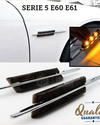 FRECCE Laterali LED BMW Serie 5 E60 E61 Lente Nera
