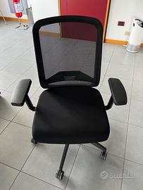 Sedia da ufficio ergonomica con schienale in rete