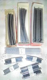 rivarossi vintage scala h0 binari dritti curvi