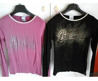 2 Maglie Coconuda tg M brillantini maniche lunghe 