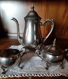 Set da te argento-silver