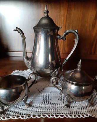 Set da te argento-silver