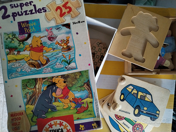 Giochi e puzzle in legno