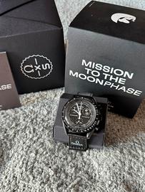 Omega x Swatch Mission to Moonphase Snoopy Black