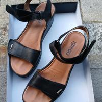 Sandali da donna igi&co, in pelle, con zeppa
