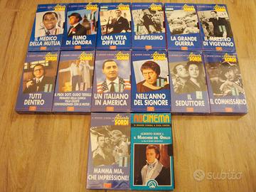 Lotto VHS Fabbri il Grande Cinema di Alberto Sordi