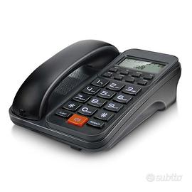 Telefono Fisso Filo Green Lyca GL69840 Nero Nuovo