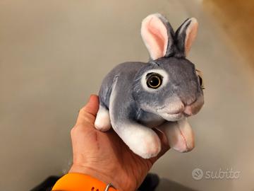 Peluche Coniglio Grigio Morbido