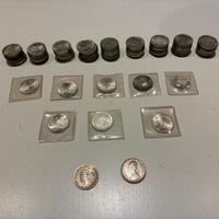 Lotto 100 monete 500 lire argento circolate