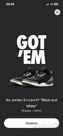 Air Jordan 3 Retro Levi’s Black Denim