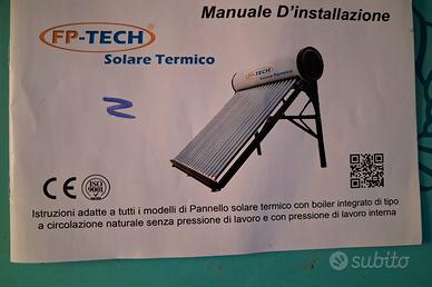 Pannello solare termico FP-TECH, 240 L, nuovo.