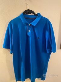 Polo uomo Us.Polo XXL – 100% cotone, blu acceso
