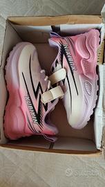 Scarpe Sneakers Bambina Rosa N.26 con Strappo
