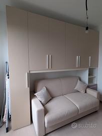 Armadio a Ponte 290x260 cm con Cassettiera