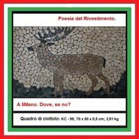 Ciottoli di fiume, CERVO quadro.