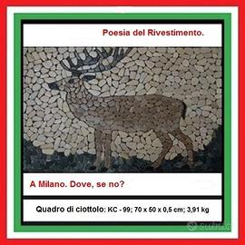 Ciottoli di fiume, CERVO quadro.