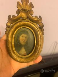 Dipinto miniatura su metallo del 700