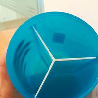 Tupperware Contenitore 3 scomparti blu. Nuovo
