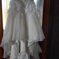 vestito da sposa con  scarpe