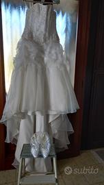 vestito da sposa con  scarpe
