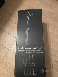 Tolomeo Micro Tavolo - Rosso anodizzato - Corpo La