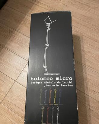 Tolomeo Micro Tavolo - Rosso anodizzato - Corpo La