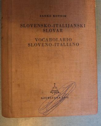 VOCABOLARIO SLOVENSKO-ITALIJANSKI SLOVENO-ITALIANO