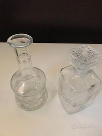 DUE BOTTIGLIE NUOVE IN CRISTALLO