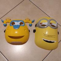 2 Maschere carnevale Super Wings + Minions 