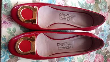 Decollete vernice Salvatore Ferragamo