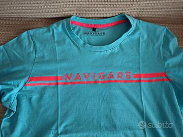 T-shirt maglietta uomo Navigare L azzurra