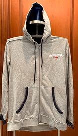 Felpa Adidas Original Vintage con Zip e frange