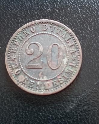 20 Centesimi 1895 Umberto I - Regno d'Italia (NC)